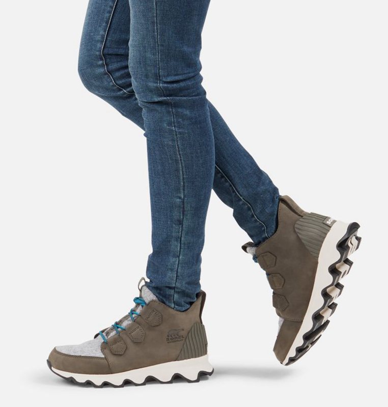 Botas De Invierno Sorel Mujer - Kinetic™ Caribou Bajas Verde Oscuro - 48201-NPUM